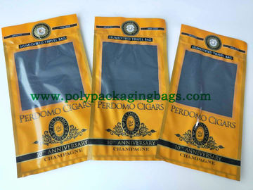 Zip Lock Hemp Humidified Tobacco Packaging Pouch Travel Plastic Bags Wraps Cerutu Packaging Pouch Dengan Lubang Dan Jendela